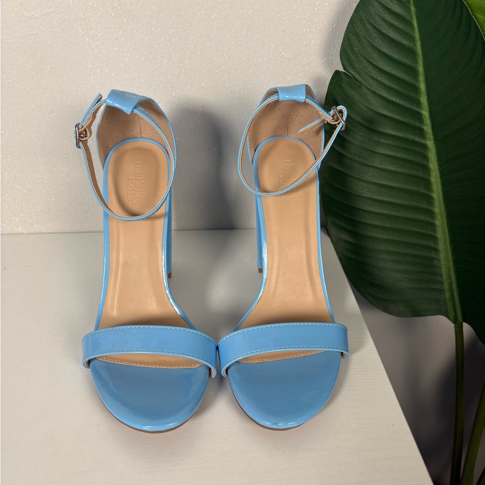 Charlotte Russe Blue Ankle Strap Heels